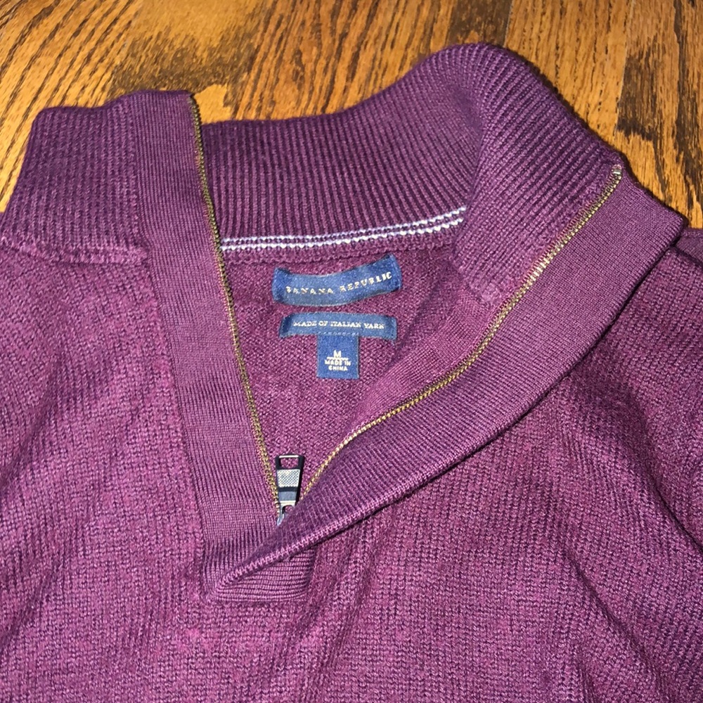 Banana republic quarter zip with button details - Picture 1 of 4